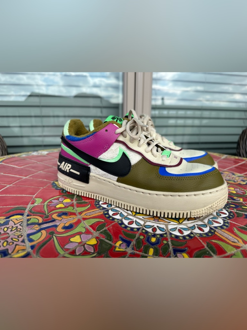Nike Air Force 1 Shadow SE Cactus Flower 2020 size 7.5